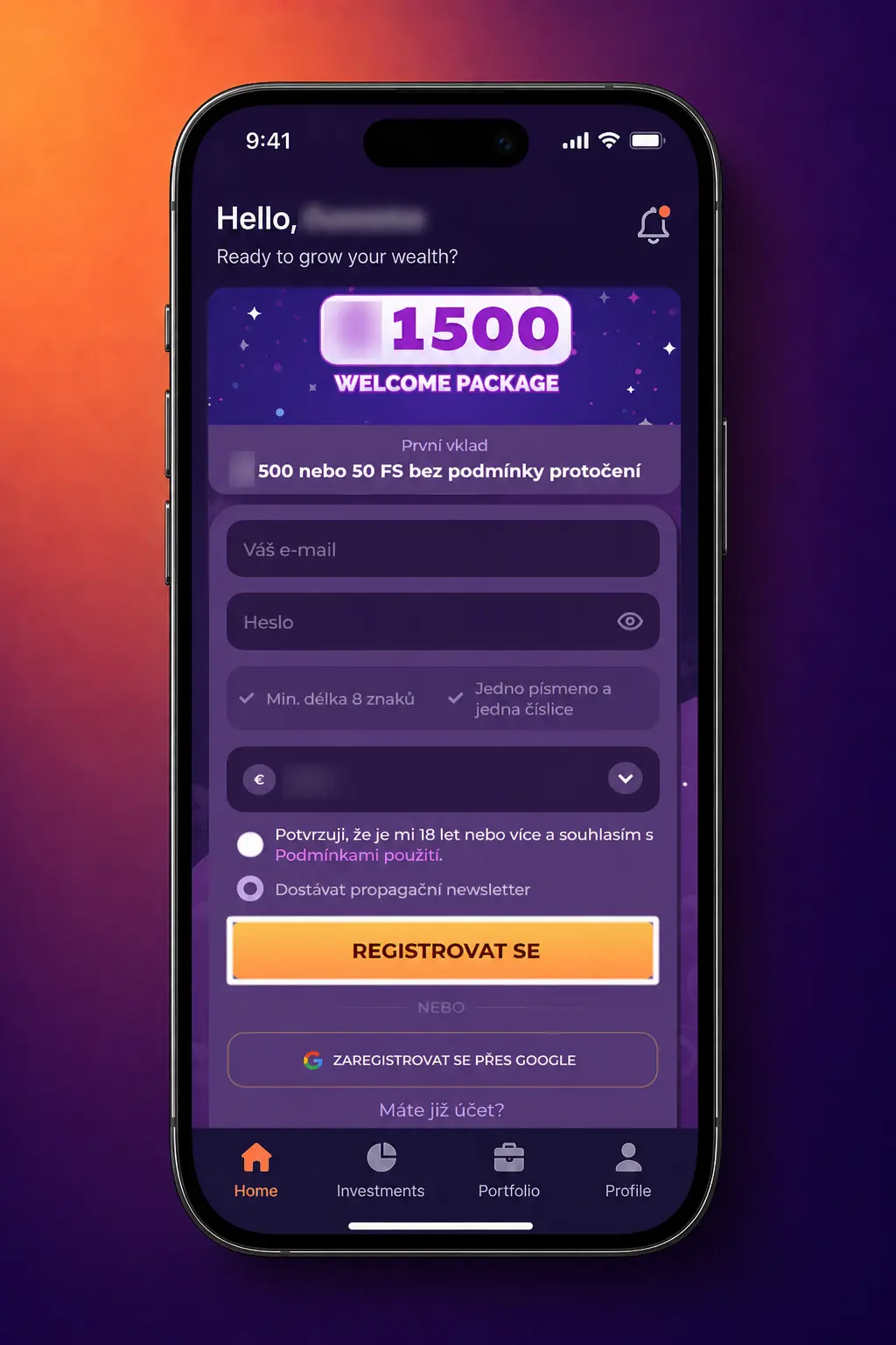 Hráč sázející na lední hokej na MilkyWay Casino